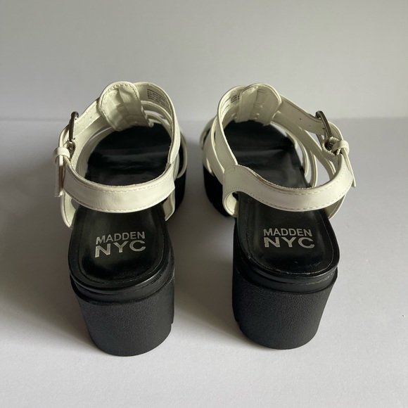 Steve Madden Black and White Platform Sandals - Picture 5 of 8